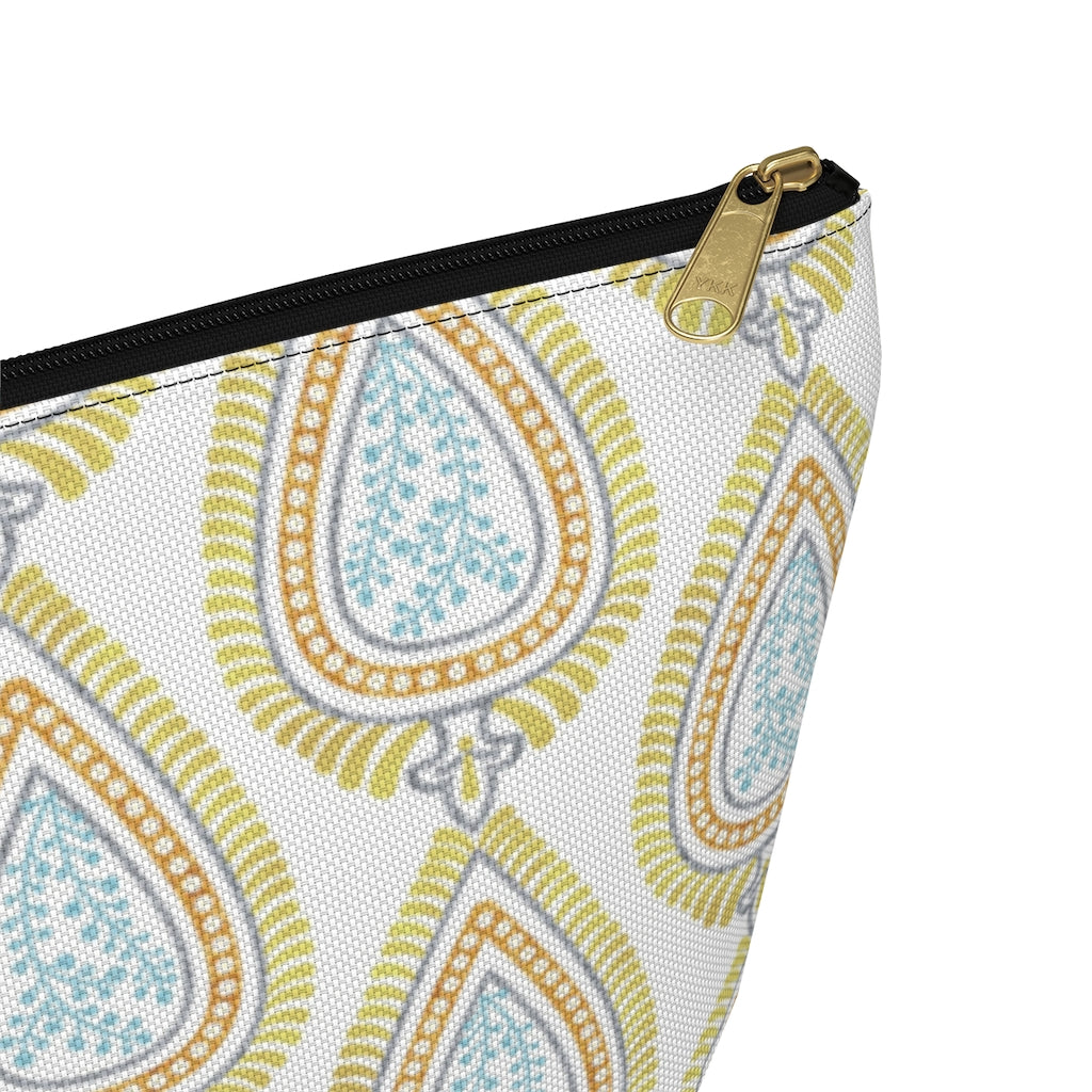 Teardrop Accessory Pouch w T-bottom in Gold