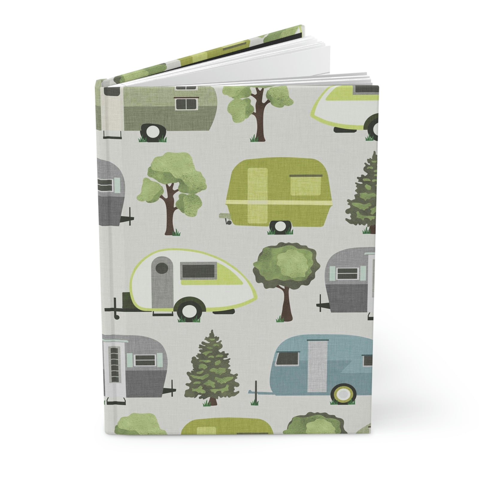 Teardrop Campers Hardcover Journal Matte in Green