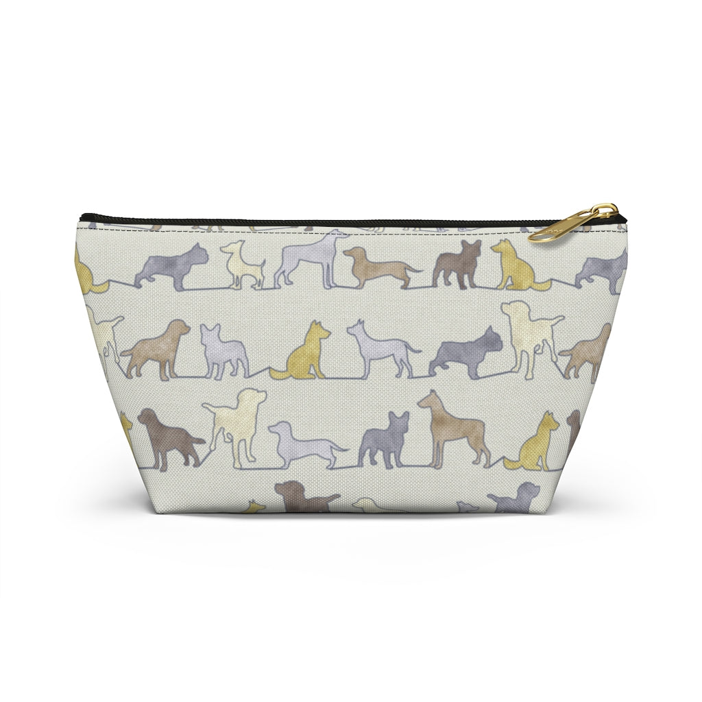 Dogs Accessory Pouch w T-bottom in Yellow