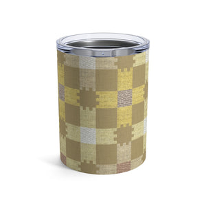 Plaid Check Tumbler in Yellow