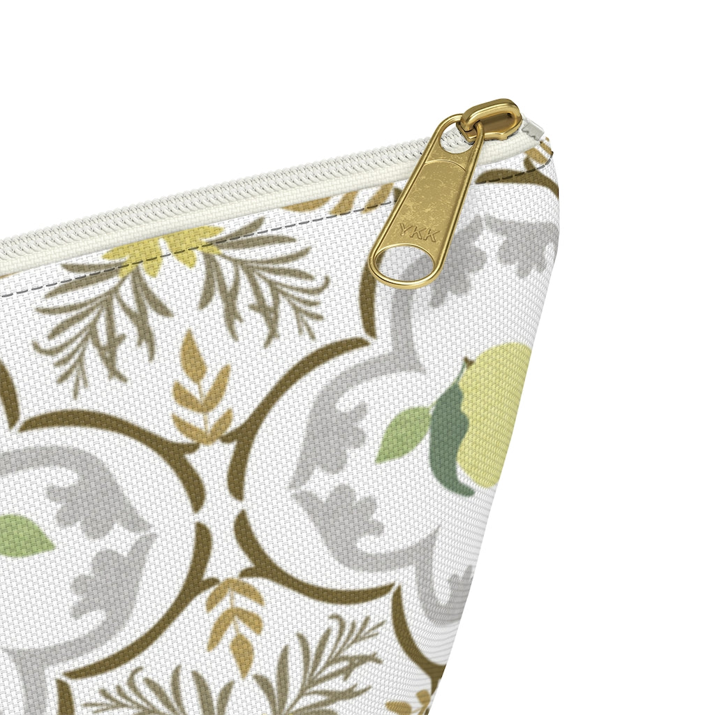 Freshly Squeezed Accessory Pouch w T-bottom in Gold