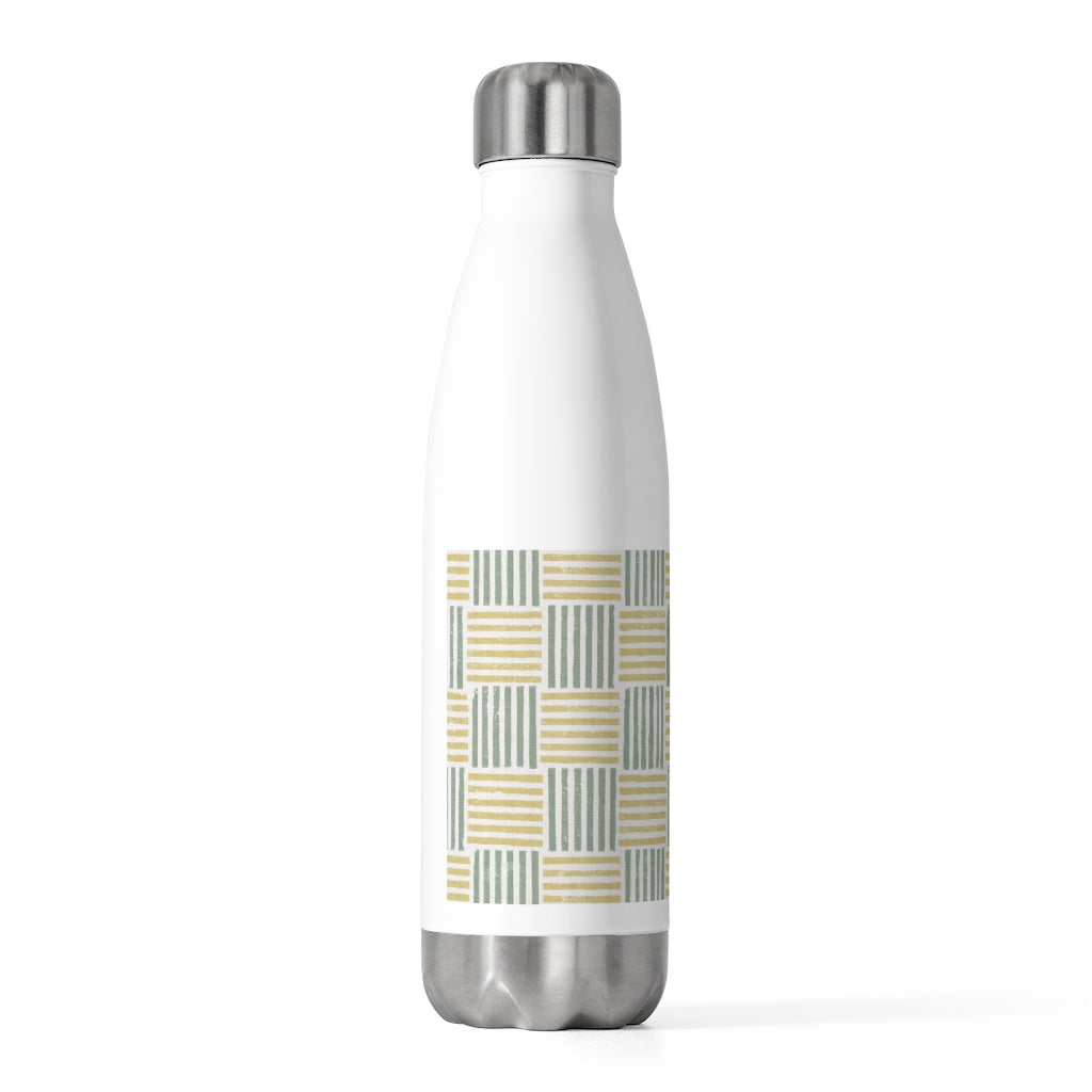 Block Plaid 20oz Insulated Bottle in Green