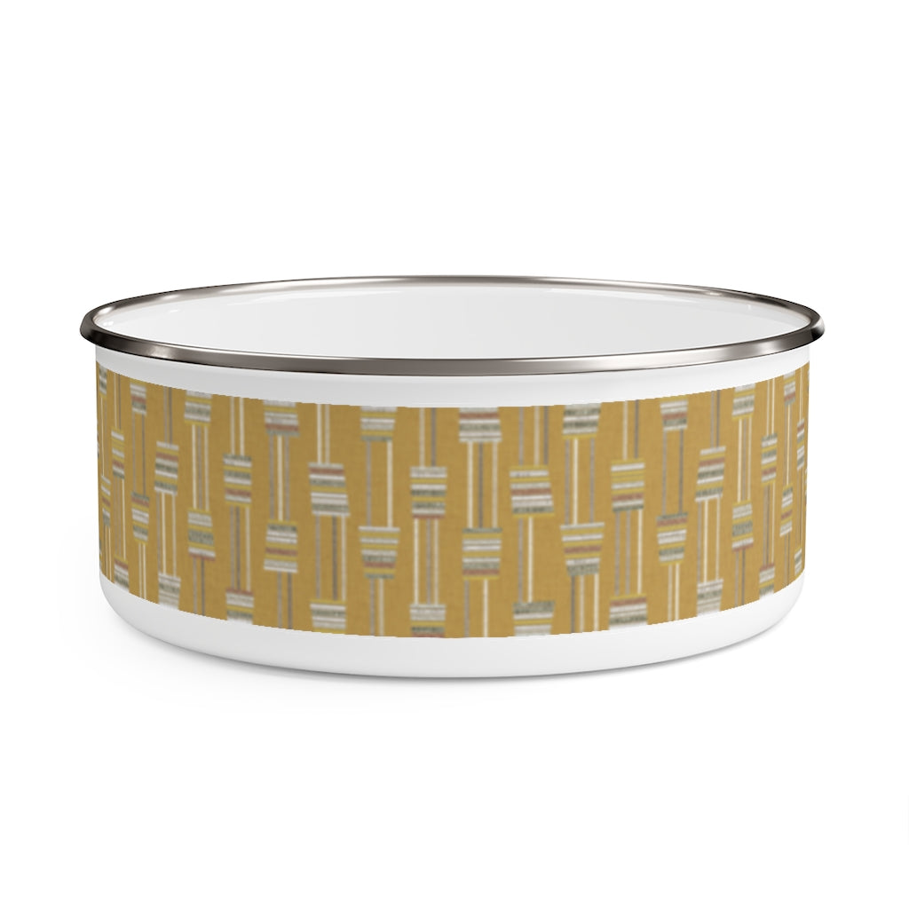 Cascade Enamel Bowl in Gold