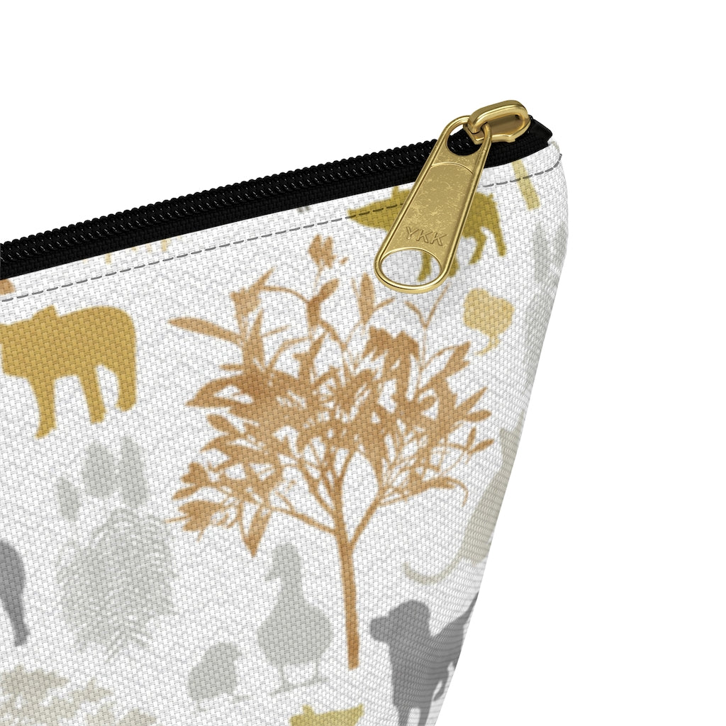 On the Farm Accessory Pouch w T-bottom in Gold