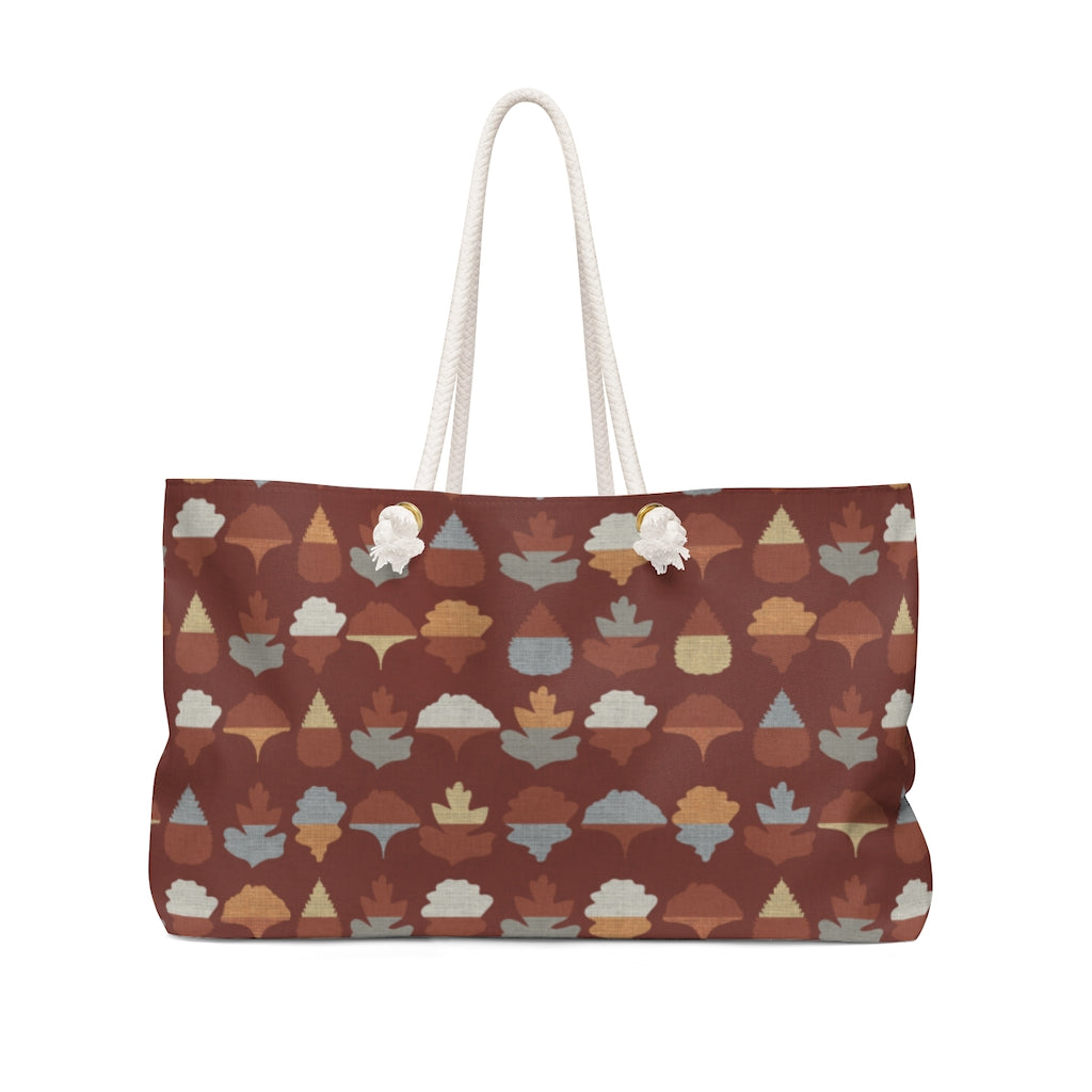 Frond Weekender Bag in Red