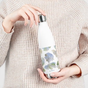 Watercolor Floral 20oz Insulated Bottle in Light Blue