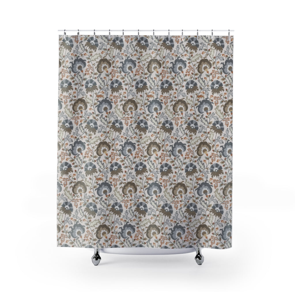 Botanical Garden Shower Curtain in Taupe
