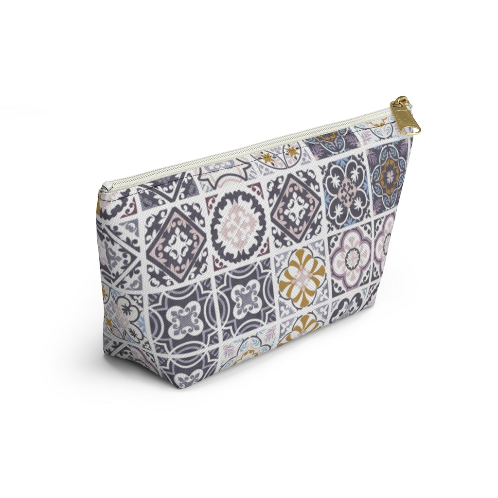 Seville Square Accessory Pouch w T-bottom in Purple