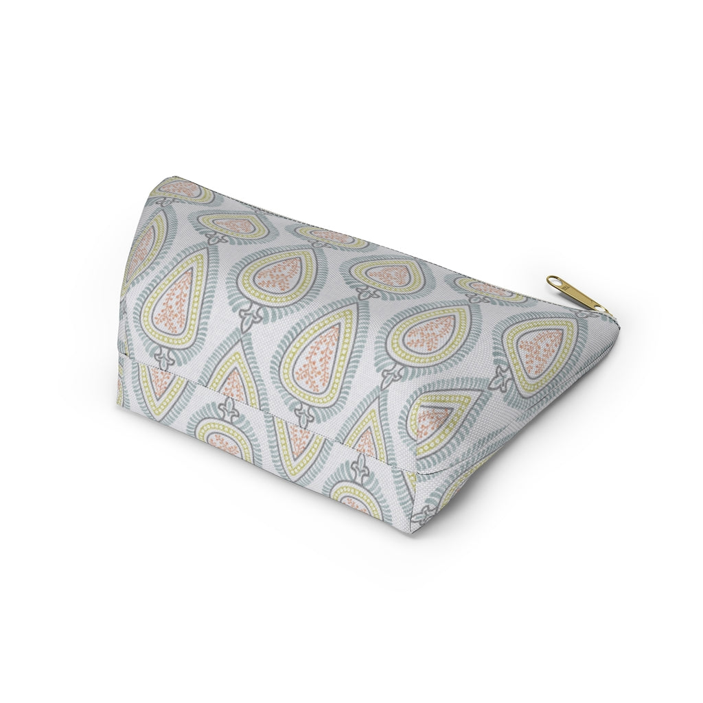 Teardrop Accessory Pouch w T-bottom in Light Blue