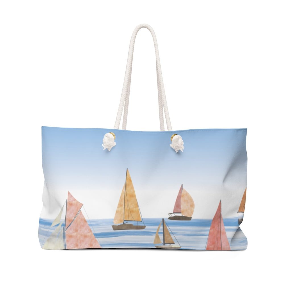 Sailing Weekender Bag in Pink