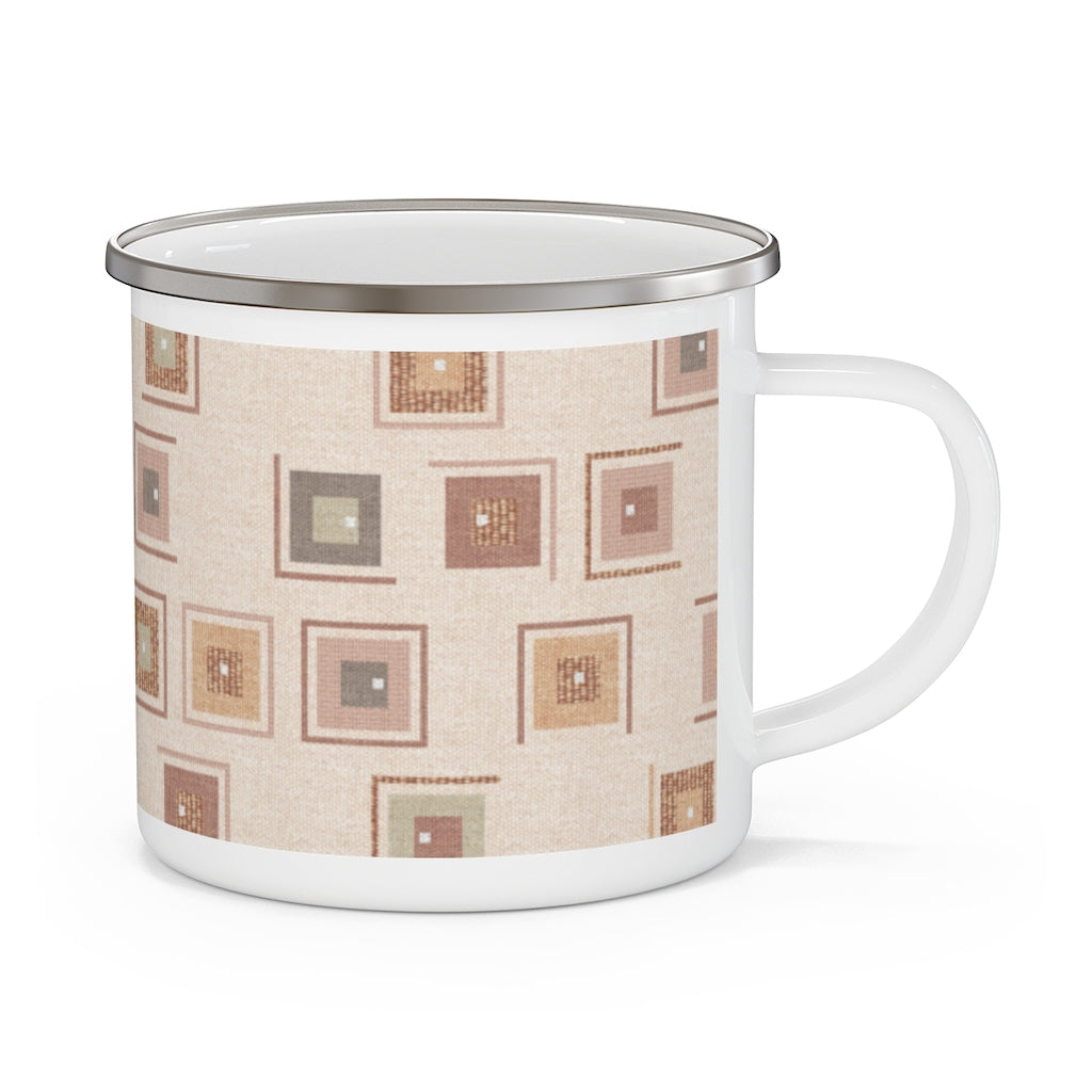 Key Code Enamel Mug in Coral