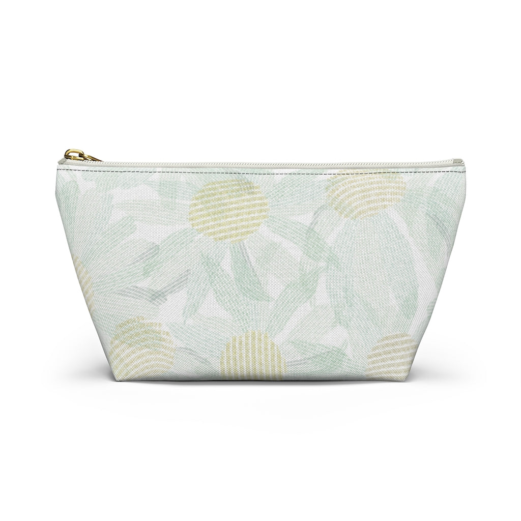 Daisy Chain Code Accessory Pouch w T-bottom in Aqua