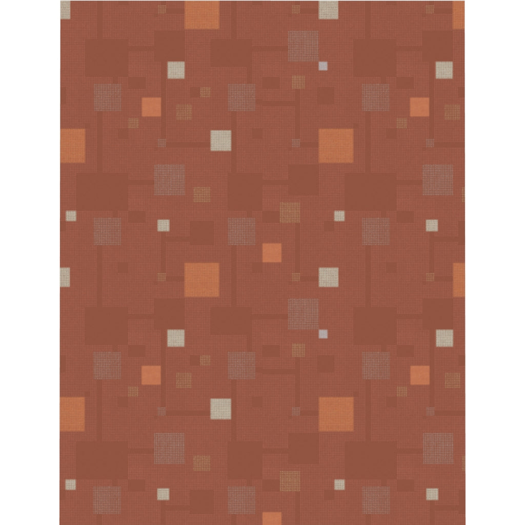 Block Party Microfiber Duvet Cover in Red