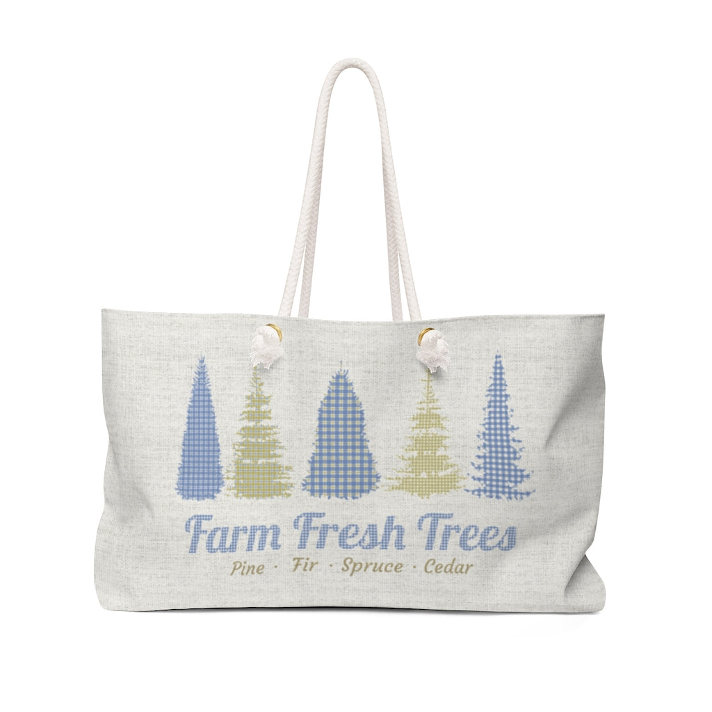 Farm Fresh Weekender Bag in Blue