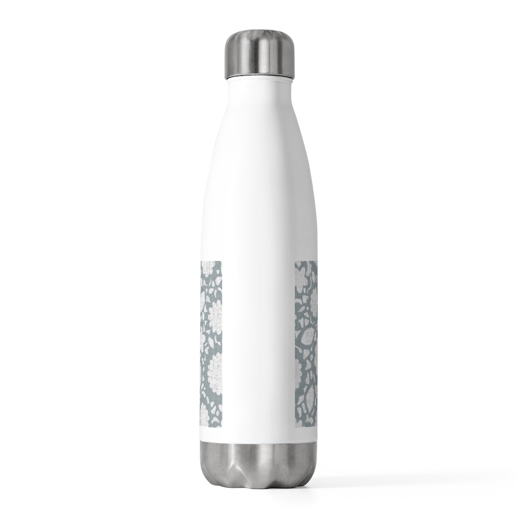 Floral Eyelet Lace 20oz Insulated Bottle in Blue