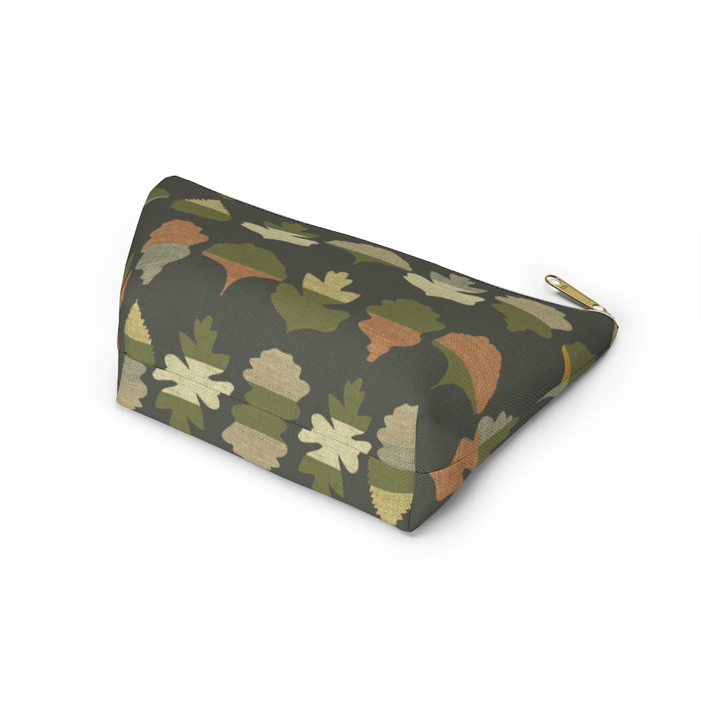 Frond Accessory Pouch w T-bottom in Green