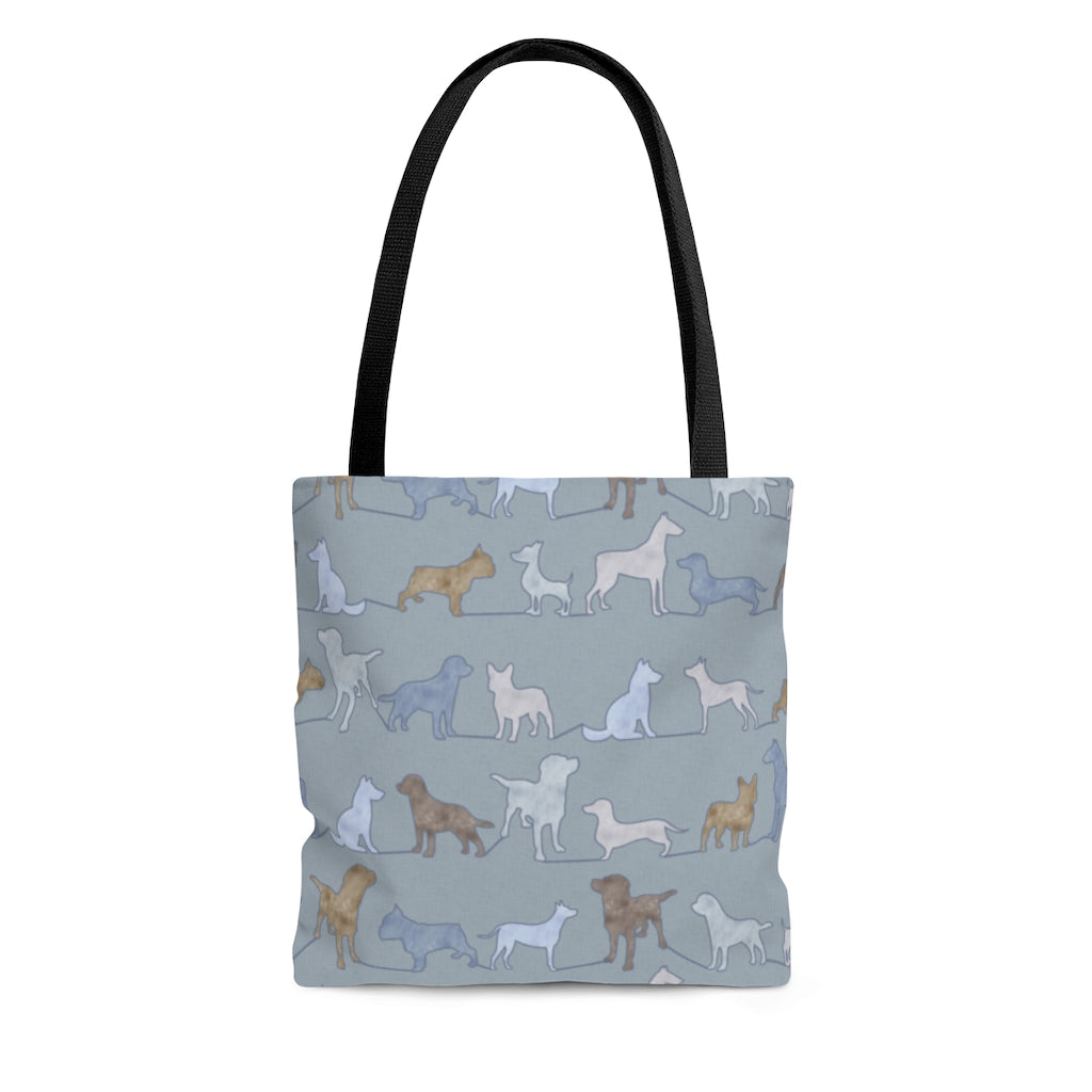 Dogs Tote Bag in Blue