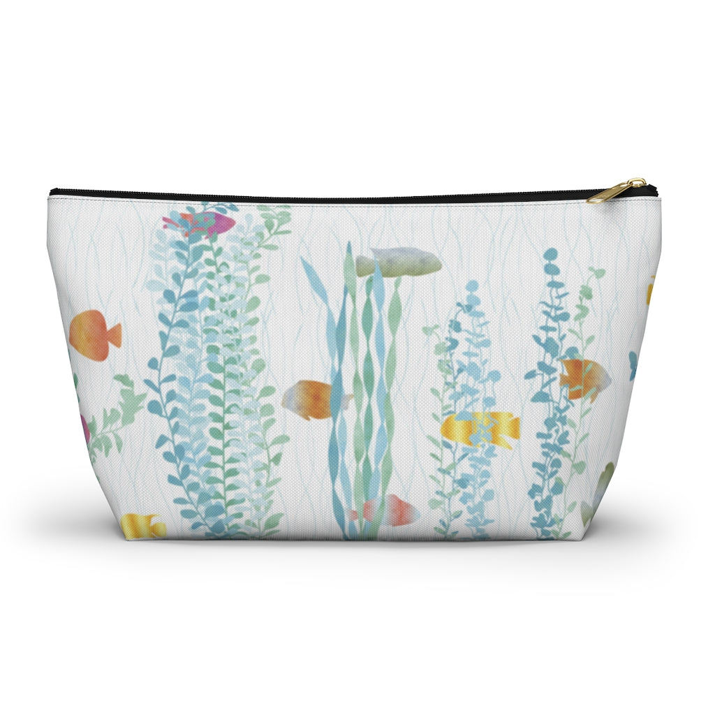 Aquarium Accessory Pouch w T-bottom in Aqua