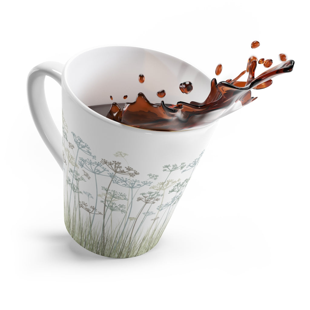 Message Code Latte Mug in Aqua