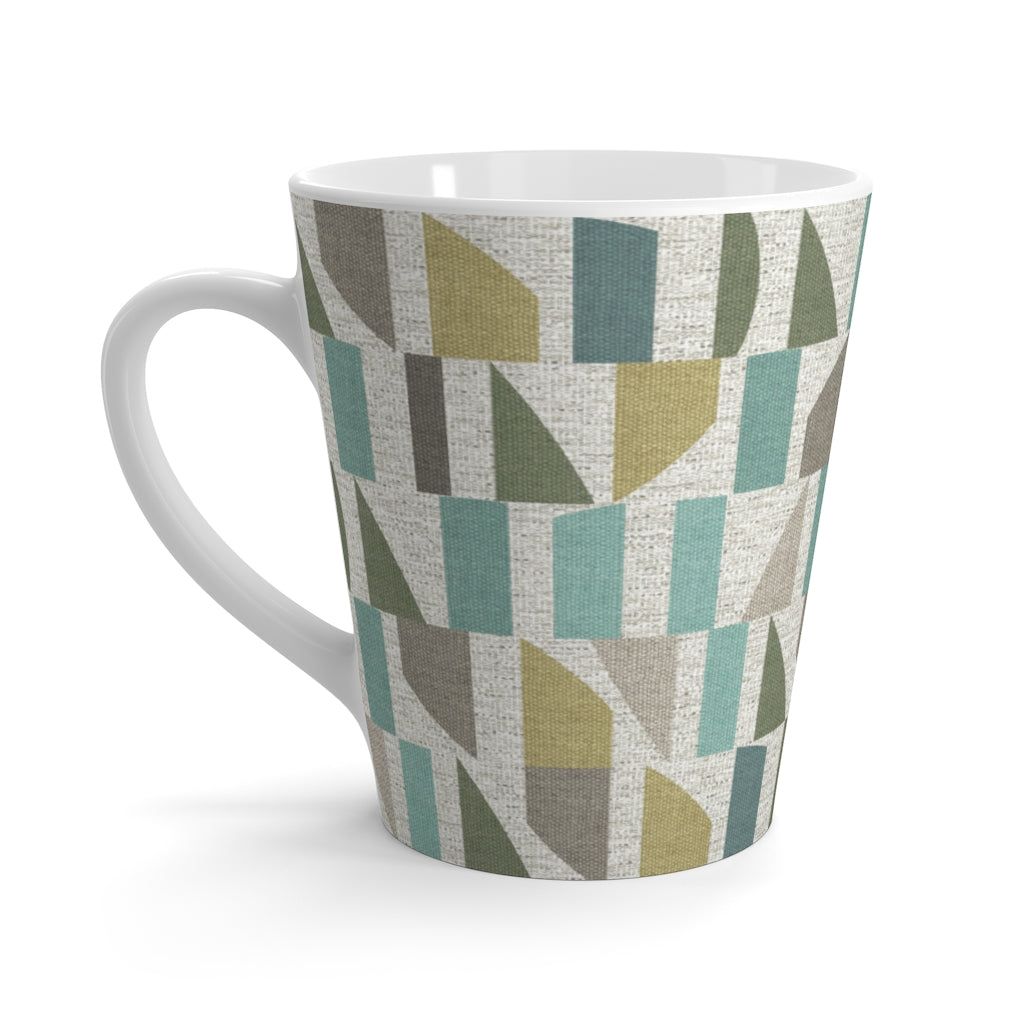 Frequency Code Latte Mug in Aqua