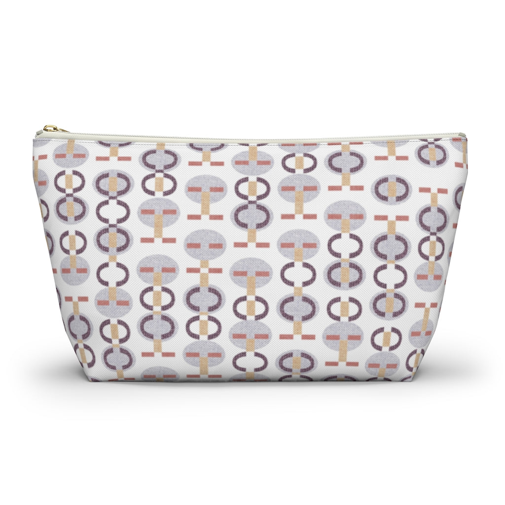 Telegraph Code Accessory Pouch w T-bottom in Purple