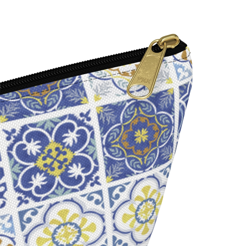 Seville Square Accessory Pouch w T-bottom in Blue