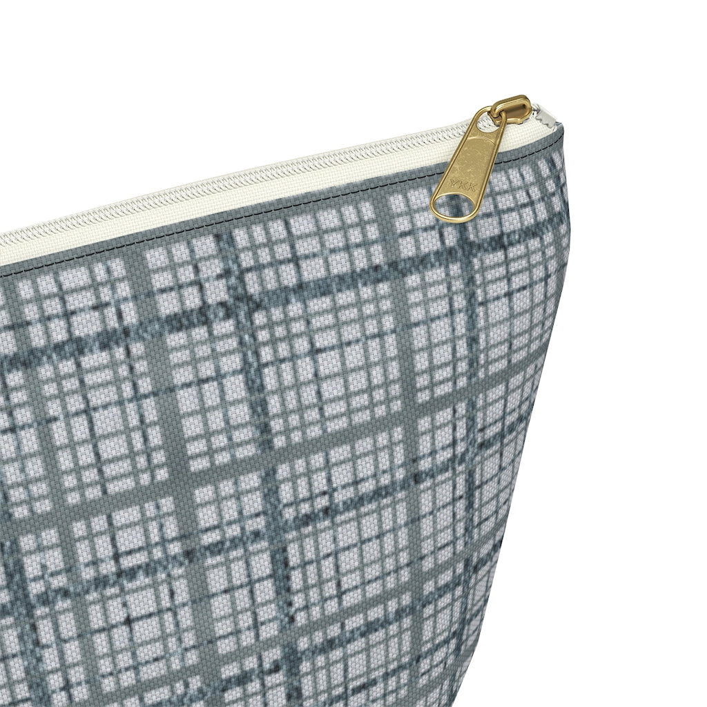 Rogers Tartan Accessory Pouch w T-bottom in Blue