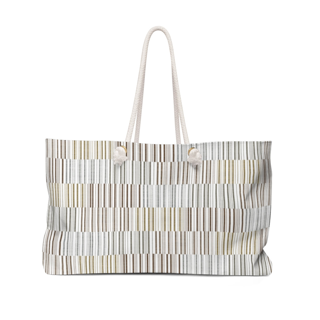 Traffic Code Weekender Bag in Brown