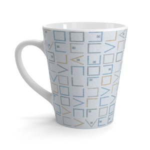 Encode Code Latte Mug in Blue