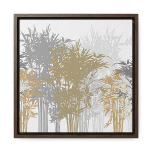 Lucky Bamboo Framed Gallery Wrap Canvas in Brown
