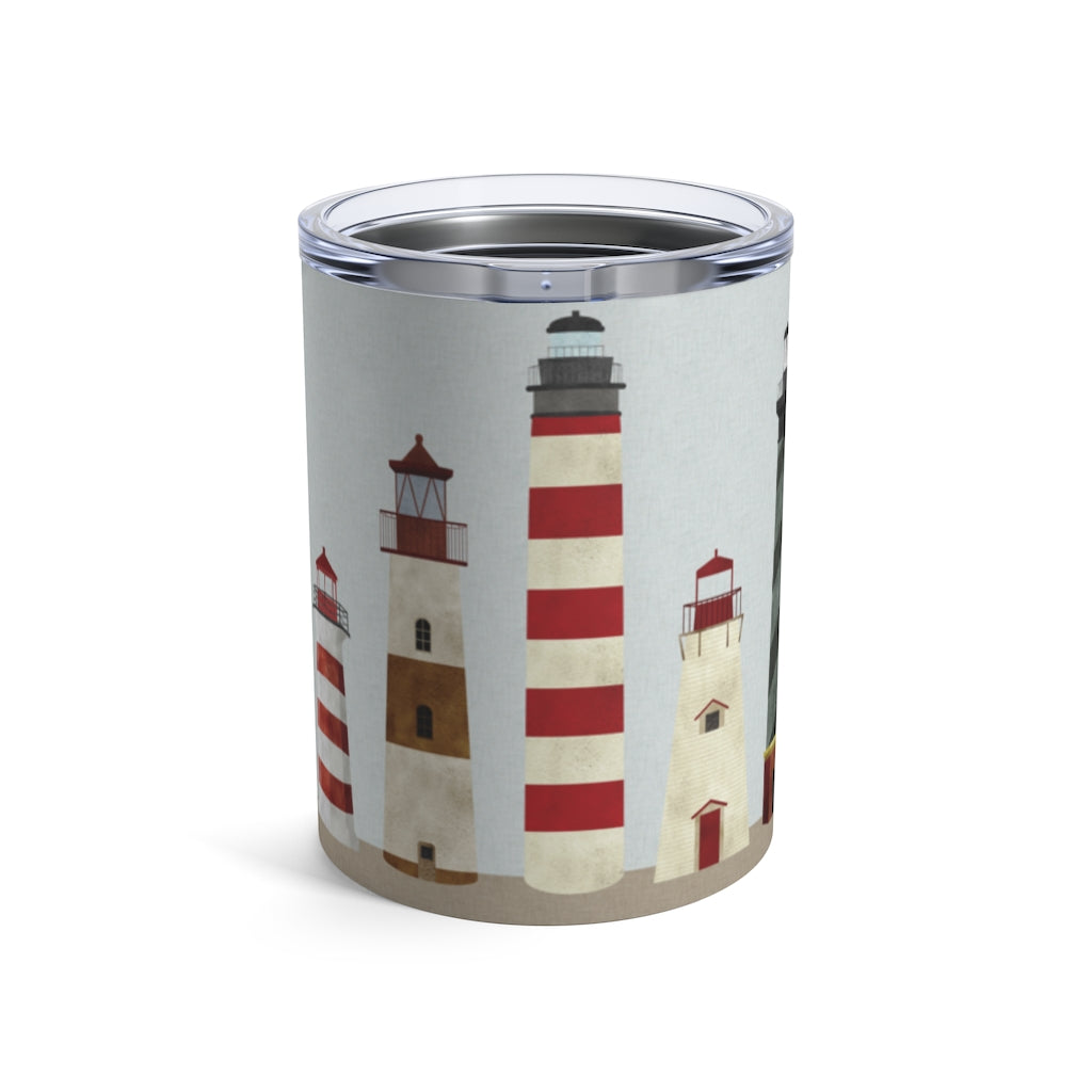 Lighthouses Tumbler in Red