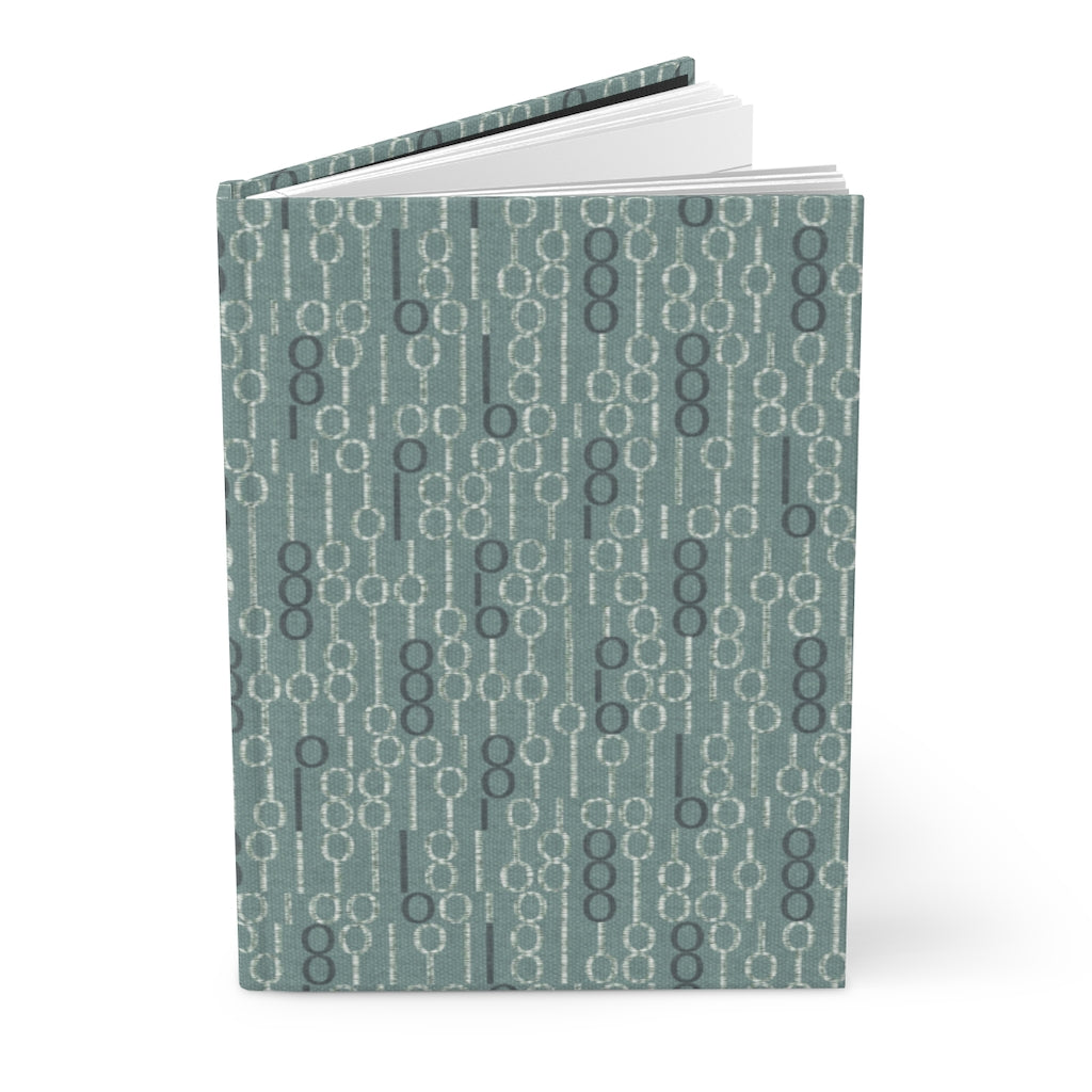 Railroad Code Hardcover Journal Matte in Aqua