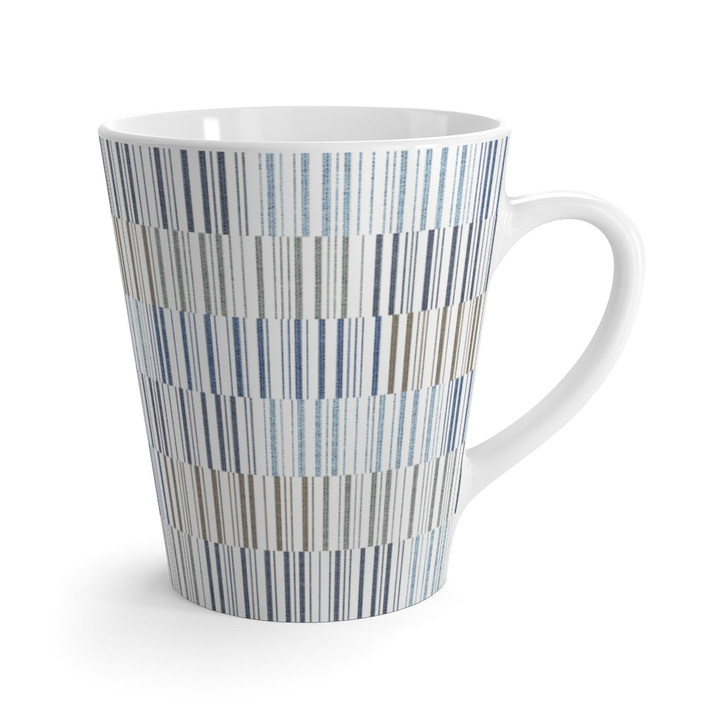 Traffic Code Latte Mug in Blue
