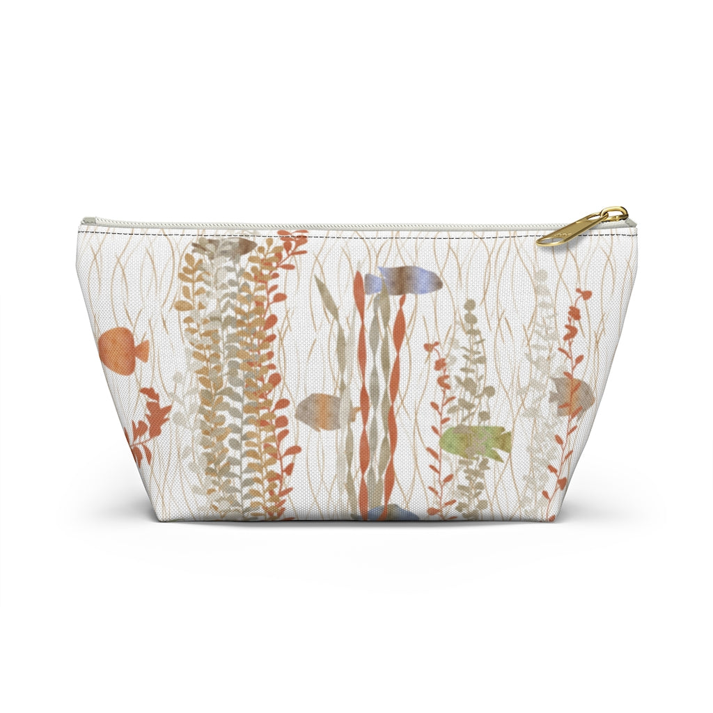 Aquarium Accessory Pouch w T-bottom in Coral