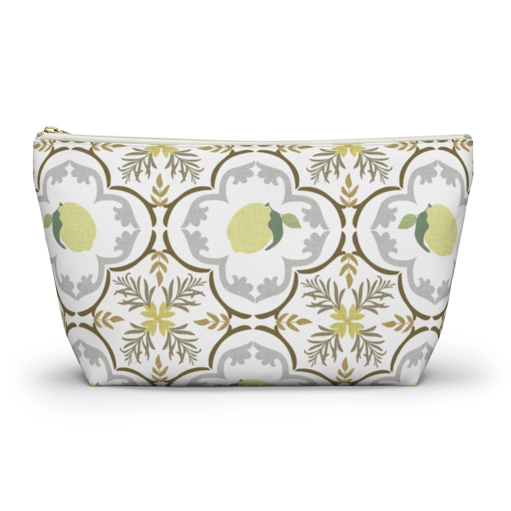 Freshly Squeezed Accessory Pouch w T-bottom in Gold