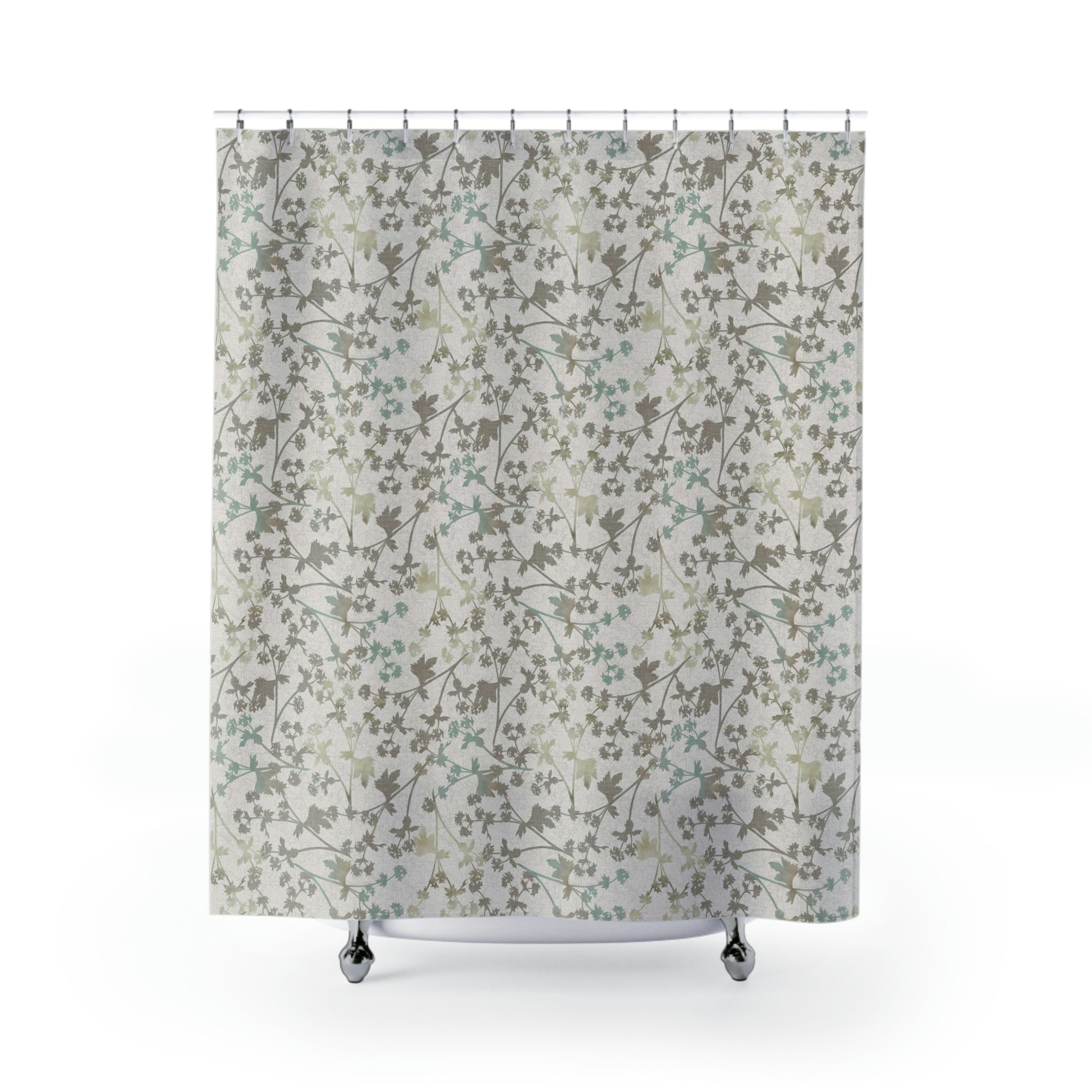 Lady's Mantle Shower Curtain in Tan