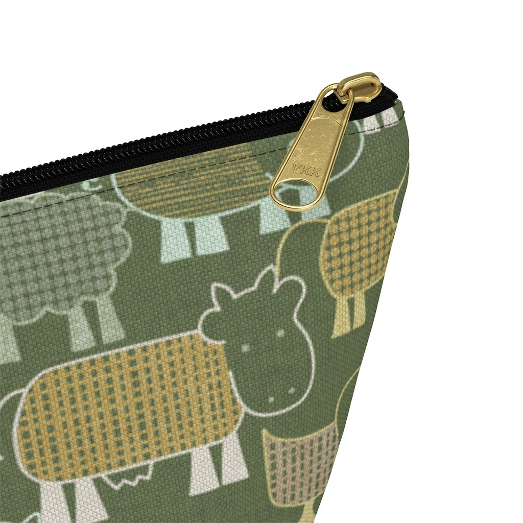 Animal Farm Accessory Pouch w T-bottom in Green