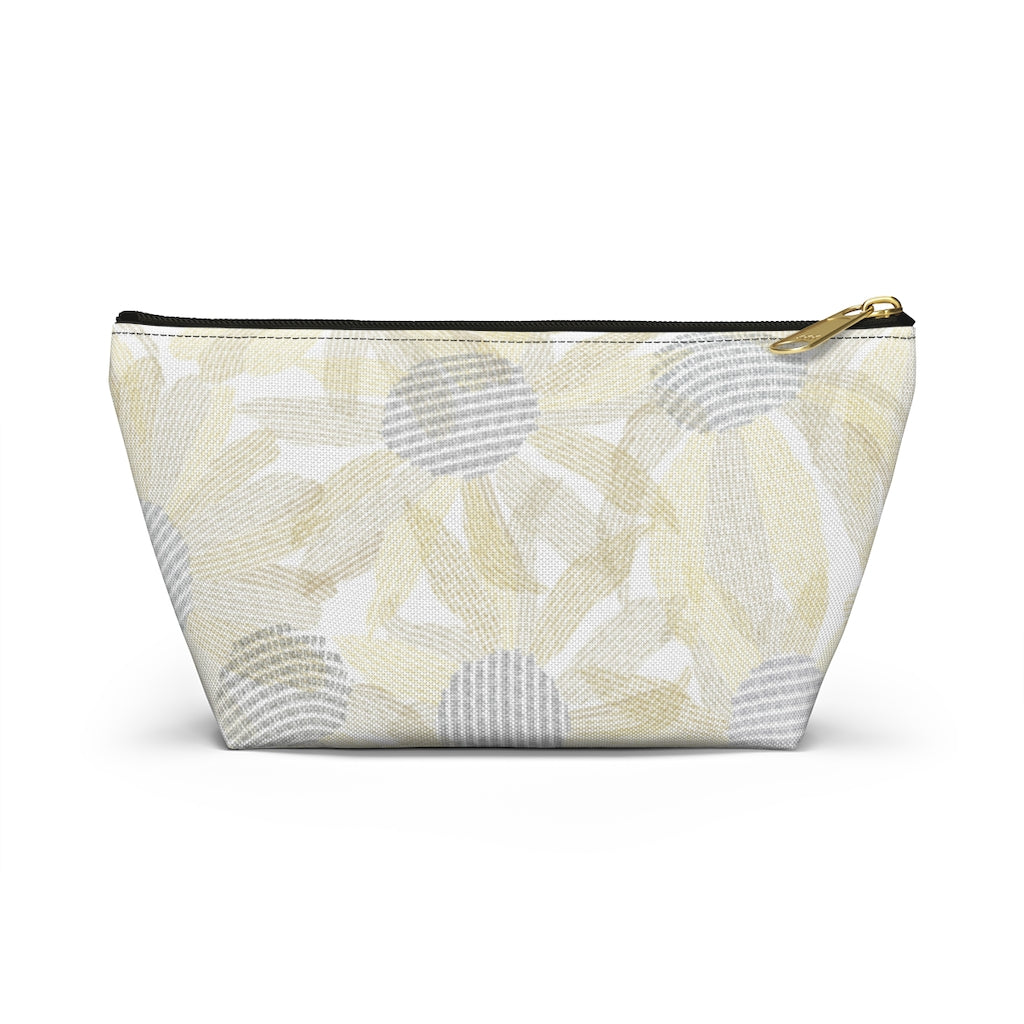 Daisy Chain Code Accessory Pouch w T-bottom in Yellow