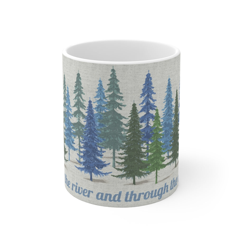 Through the Woods Mug in Blue