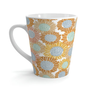 Sunflowers Latte Mug in Orange