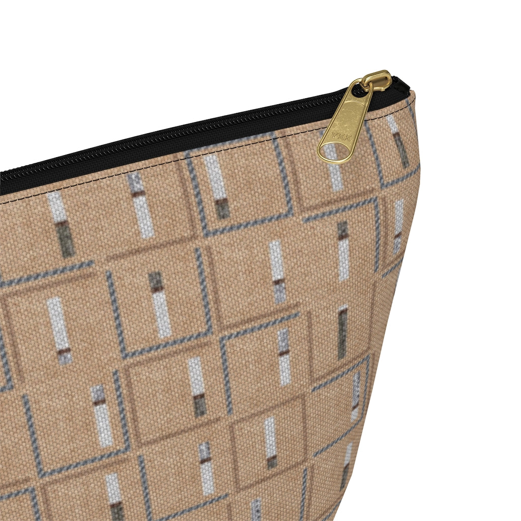 Pencil to Paper Accessory Pouch w T-bottom in Terracotta