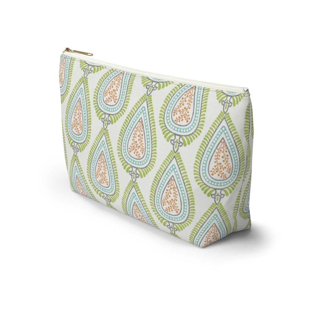 Teardrop Accessory Pouch w T-bottom in Green