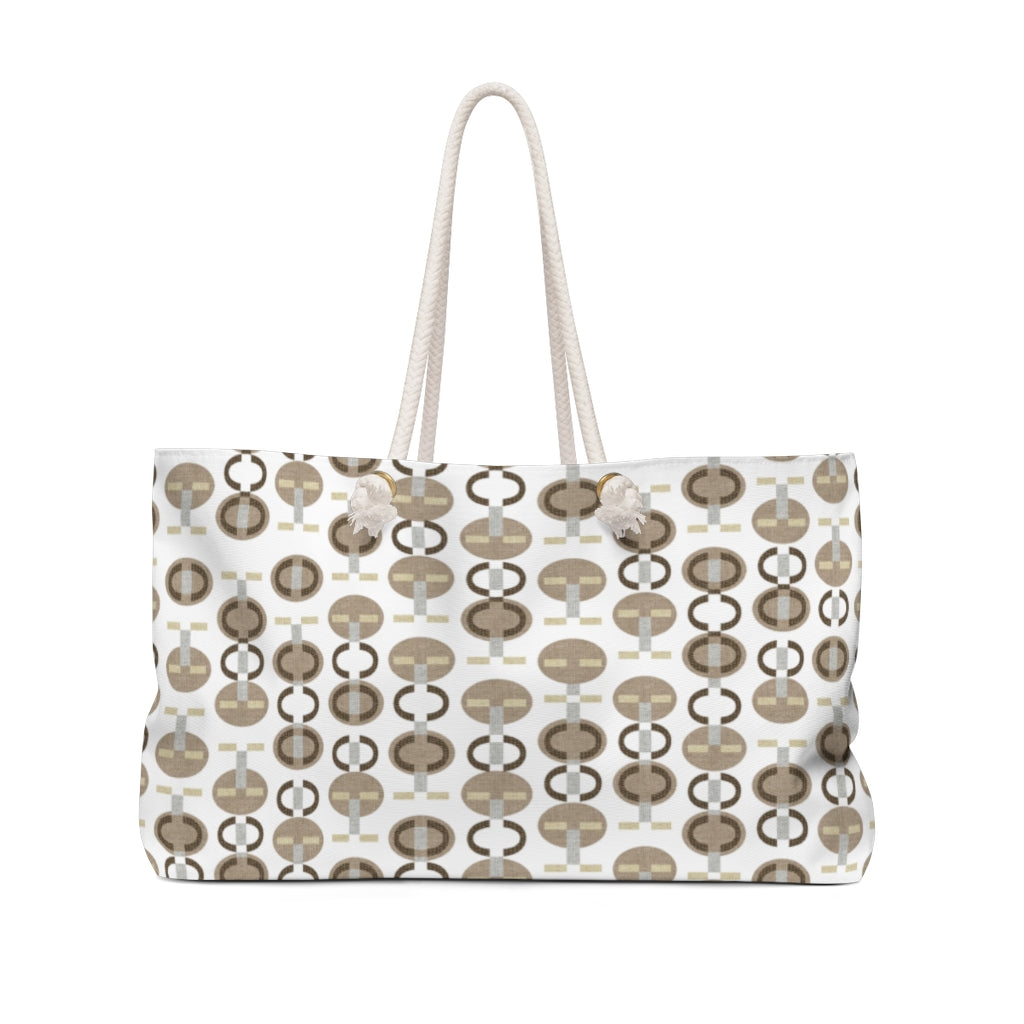Telegraph Code Weekender Bag in Brown