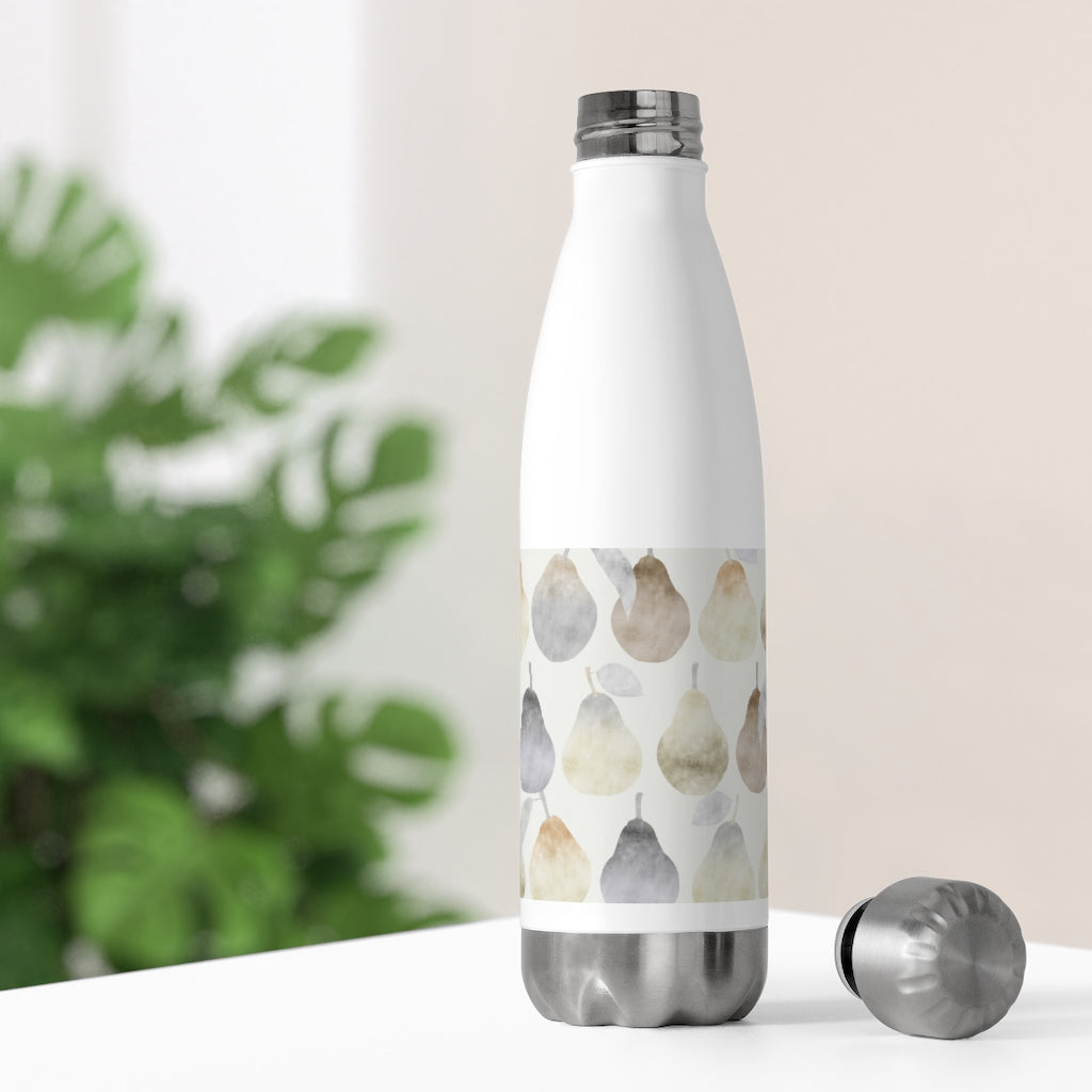 Watercolor Pears 20oz Insulated Bottle in Cream
