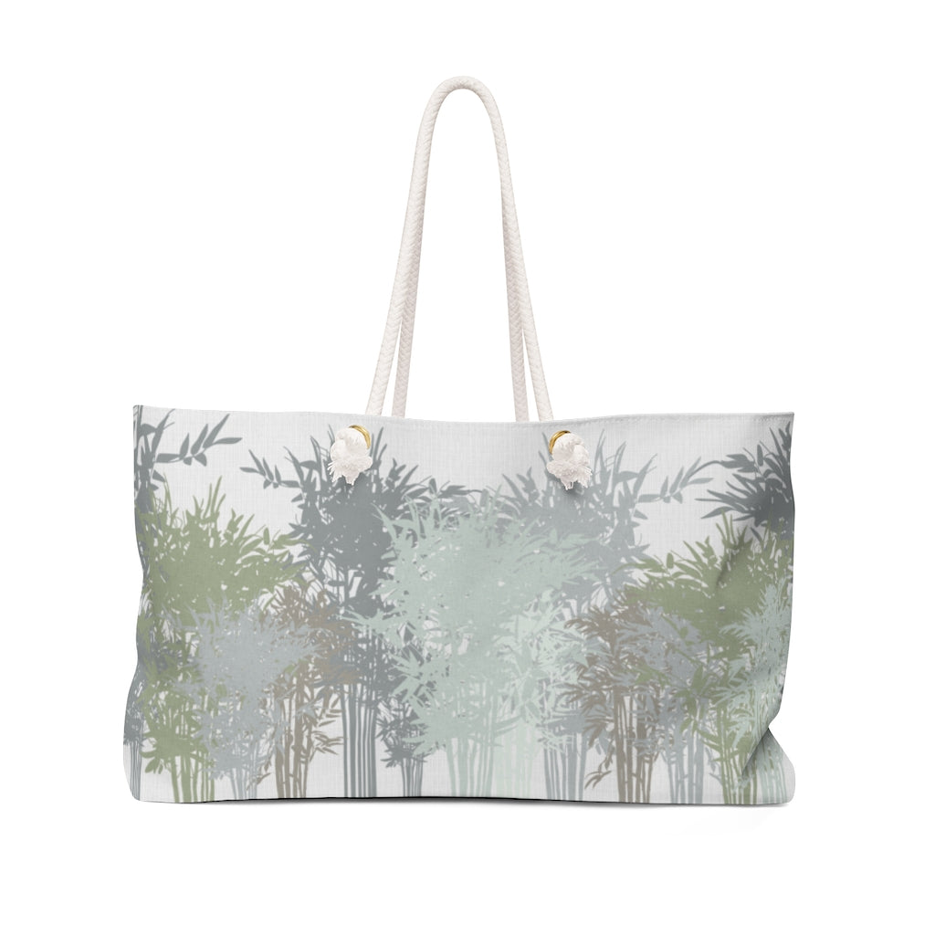 Lucky Bamboo Weekender Bag in Gray