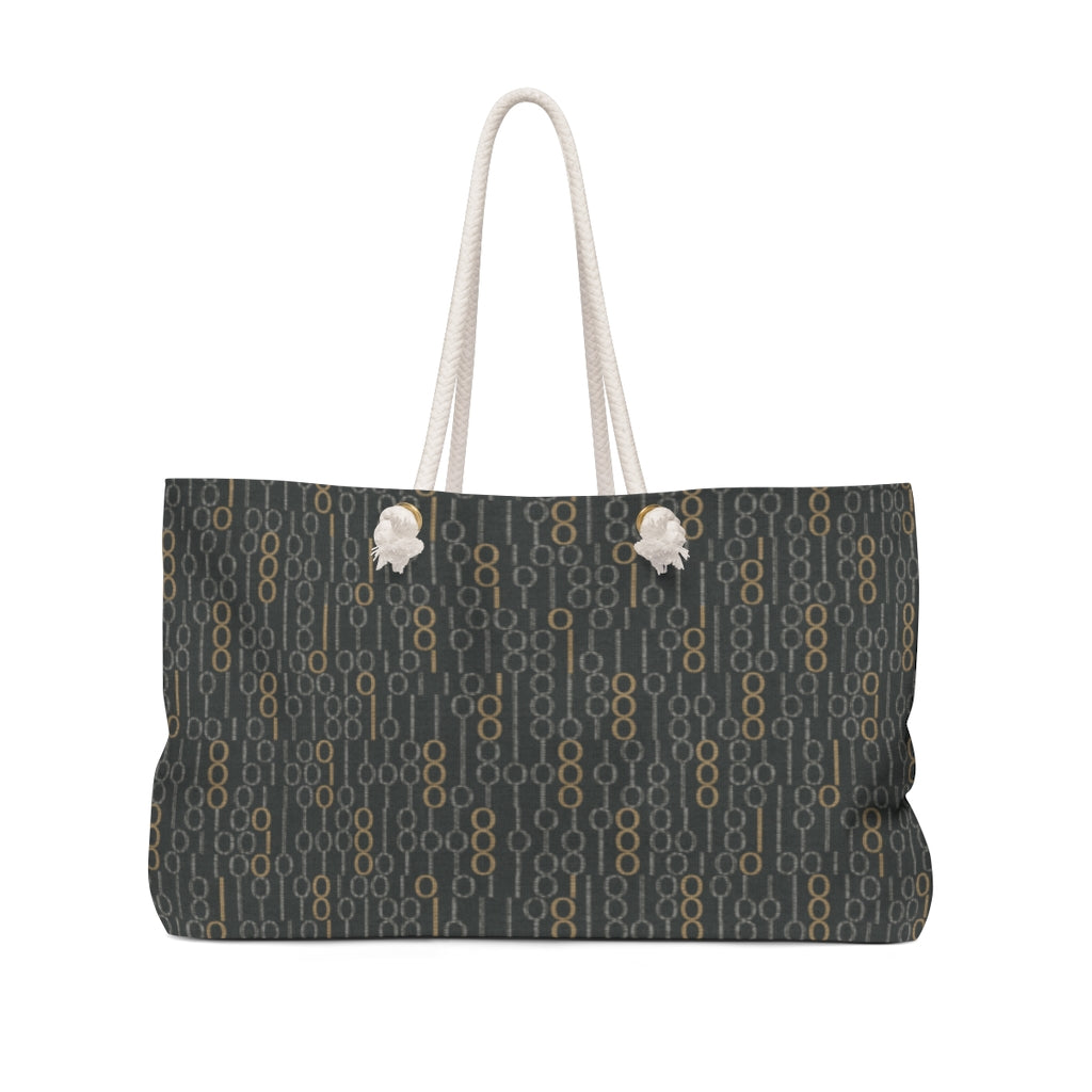 Railroad Code Weekender Bag in Black