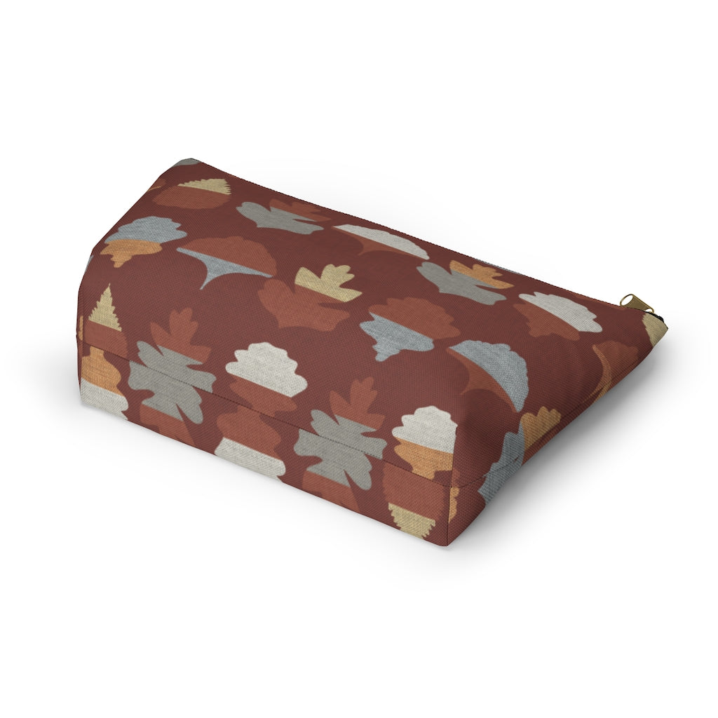 Frond Accessory Pouch w T-bottom in Red