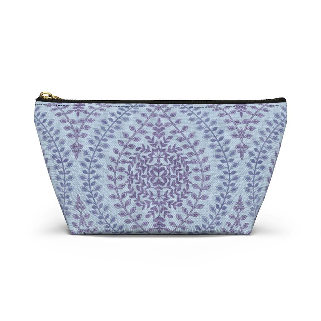 Mumbai Lace Accessory Pouch w T-bottom in Purple