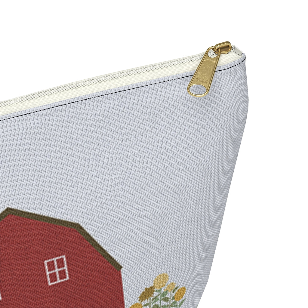Barnyard Fun Accessory Pouch w T-bottom in Red