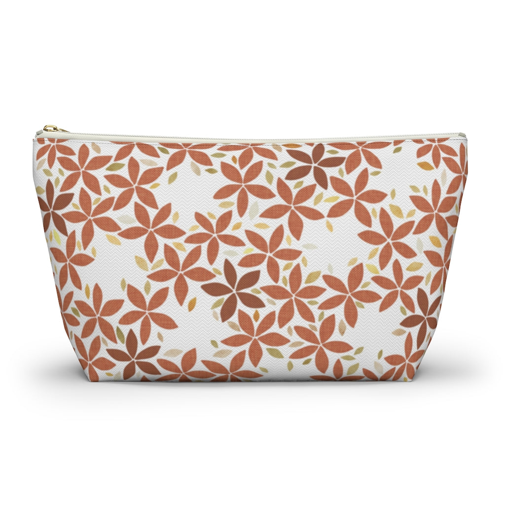 Snowbell Accessory Pouch w T-bottom in Coral